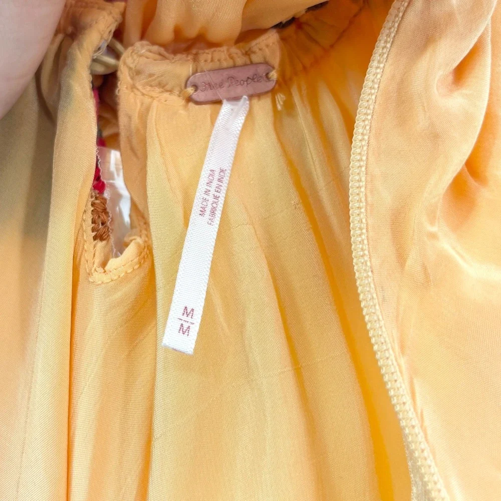 NWT‎ Free People Bali Santa Cruz Ruffle Dress Maxi - Size Medium